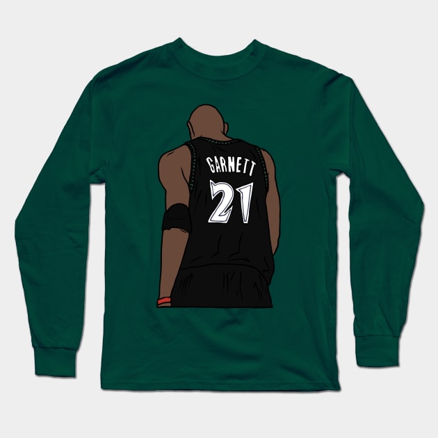 Kevin Garnett Back-To Long Sleeve T-Shirt by rattraptees